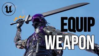 Equip Weapon in Sequencer trick Unreal Engine Tutorial