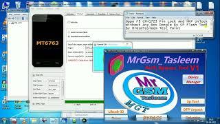 Oppo F5 CPH1723 Pin Lock And FRP Lock Remove Done Test Point By MrGsmTasleem Tool V1.0 Sp Flash Tool