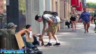 The Homeless Man VS Homeless Child! Social Experiment