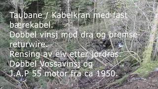 Vossavinsj / J.A.P 55 - Kjøring med taubane / kabelkran