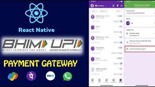 Integrate multiple UPI payment gateways into a React Native application in Hindi | Tanziltech