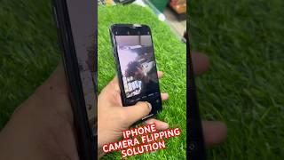iPhone front camera flipping solution/ how to off iPhone camera mirror