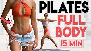 FULL BODY PILATES & FAT BURN  Lose Fat & Tighten | 15 min Workout