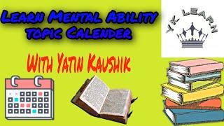 Calendar | Mental Ability | Full concept + Trick | NTSE SSC | YK LEARN