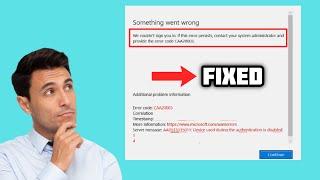 (FIXED) Microsoft 365 error code CAA20003 | 2024