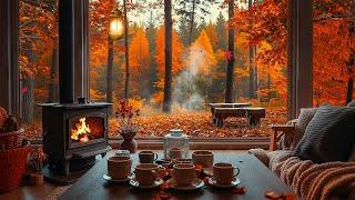 Peaceful Autumn Space on the Porch  Let Gentle Piano Melodies Bring Relaxation And Good Sleep