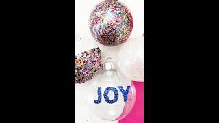 5 Ways to Make Glitter Ornaments for your Christmas Tree!