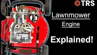 A Unique way Showing How a 4-Stroke Lawn mower Engine Works (Cutaway Engine)