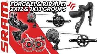 NEW SRAM AXS Force E1 & Rival E1 Groupsets w/ 1x13 XPLR Options!