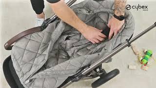 Cybex Snooga 2 - как установить тёплый конверт на коляску Cybex Gazelle S