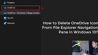 HOW TO: Remove OneDrive Icon From File Explorer Navigation Pane in Windows 10? (2020)