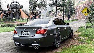 900HP BMW M5 E60 V10 | Forza Horizon 5 | Steering Wheel Gameplay