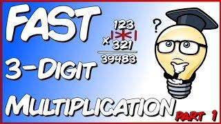 Fast Maths trick - How to multiply 3 digit numbers FAST!!! Part 1