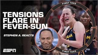 Stephen A. & Monica McNutt see NO ISSUE with the Fever vs. Sun techs and ejections?! | First Take