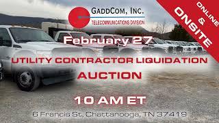 Gaddcom Utility Contractor Liquidation Auction #auction #soldoncompass