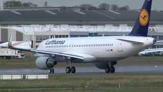 Airbus A320 Sharklets Take Off - now with Lufthansa Logo on Sharklets