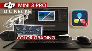 How To Color Grade DJI MINI 3 PRO Footage - Davinci Resolve Color Grading Beginners Tutorial