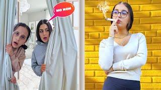 EVA FUME ?? ON LA SURVEILLE #sistersalipour #prank