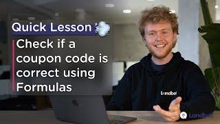 How to check if a coupon code is correct using Formulas? | Quick Lesson