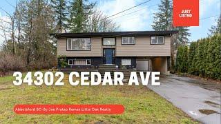 34302 Cedar Ave Abbotsford BC Just Listed by Joe Pratap Remax Little Oak