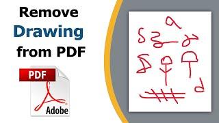 How to remove drawing from pdf using adobe acrobat pro dc