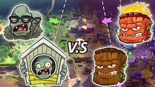 Big Stump and Giga Torchwood vs Giga Gargantuar and House Gargantuar