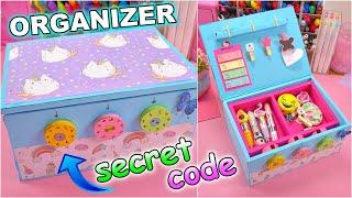 DIY - ORGANIZER Opened with a SECRET CODE and has HIDDEN COMPARTMENT - PENCIL BOX