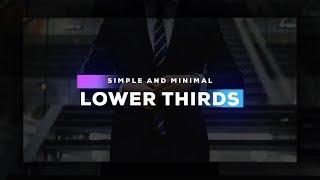 Clean Lower Thirds in After Effects - Complete After Effects Tutorial