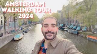 AMSTERDAM AUTUMN WALKING TOUR 2024 - BEST PLACES IN AMSTERDAM NETHERLANDS 4K