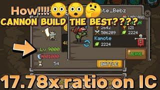 Grow Castle : Infinite colony build using cannon build so op | Ic ratio is 17.78x