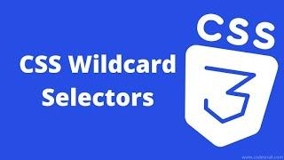 Wildcard Elements In CSS For selectors