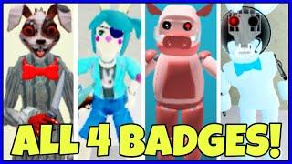 How to get ALL 4 BADGES + MORPHS/SKINS in PIGGY NEW SKIN ROLEPLAY! - ROBLOX