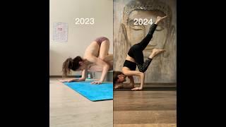 До/после результат за год. #yoga #yogateacher #йогаонлайн
