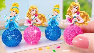 Color Princess cake Top Miniature Rainbow Tiny Cake Recoipe DecoratingTiny Cakes