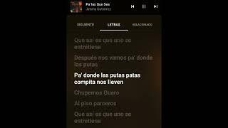 pa' las que sea - JIMMY GUTIERREZ (letra).