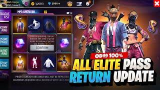 OB49 100% All Elite Pass Bundle Return | New Event Free Fire Bangladesh Server | Free Fire New Event