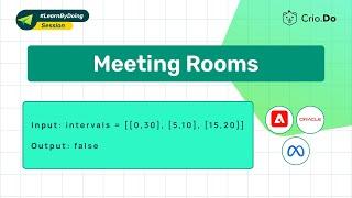 Meeting Rooms | Java | Master DSA Interview Questions