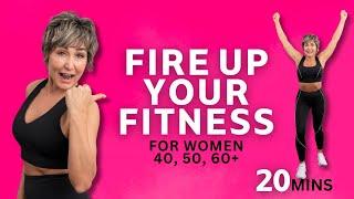 20 Minute Cardio Workout at Home for Women Over 40 | No Equipment