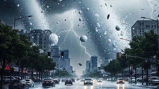 Tragedy in Germany today..!! Southern Germany was devastated by a severe hailstorm