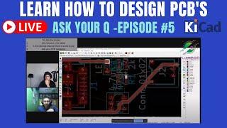 Learn how to Design PCB's - Q & A - Episode #5 - Helping with schematic footprint