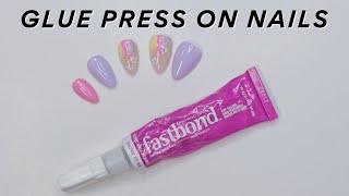 How To Glue Press On Nails | Dashing Diva FastBond | No Lamp Needed!