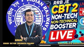 RRB JE CBT2 NONTECH BOOSTER LIVE SESSION RailwayTalkies  with Arnav is live