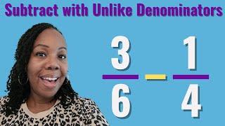 How to Subtract Fractions with Unlike Denominators | Teach Elementary Math