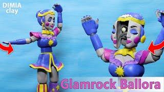 Glamrock Ballora Animatronic made of Clay ► FNAF Security Breach | Dimia clay