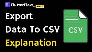 Export Firebase Data to CSV in FlutterFlow | Step-by-Step Flutterflow Tutorial