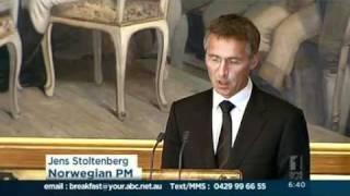 Norwegian parliament pays tribute to attack victims