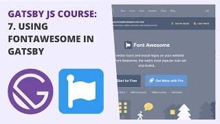 Gatsby JS Course: 7. Using FontAwesome in Gatsby