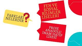 FEN VE SOSYAL BİLİMLER  PROGRAMI UYGULAYAN PROJE ANADOLU İMAM HATİP  LİSELERİ