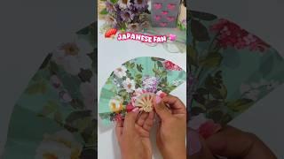 Japanese fan DIY #shorts #diy #craft #easycraft