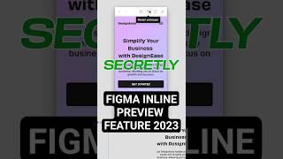 Figma new inline preview feature in 2023 coming in hot #figma #figmatutorial #figmatips #ui #config